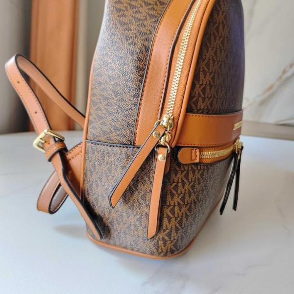Michael Kors 908 Coffee Brown CB Signature Edition Medium Backpack With Carry Bag & Dust Cover Coffee Brown