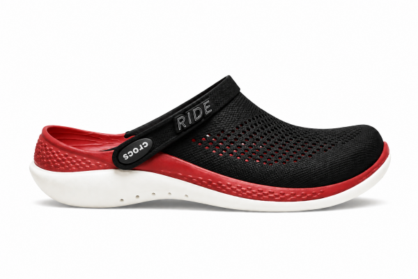 Crocs Literide 360 Red Black With Carry Bag