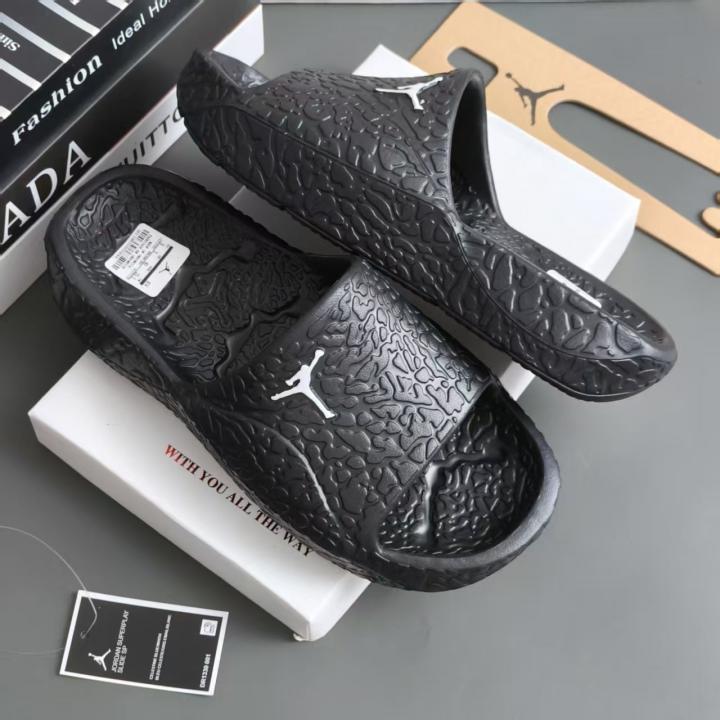 Jordan Franchise Slides Mens Black White