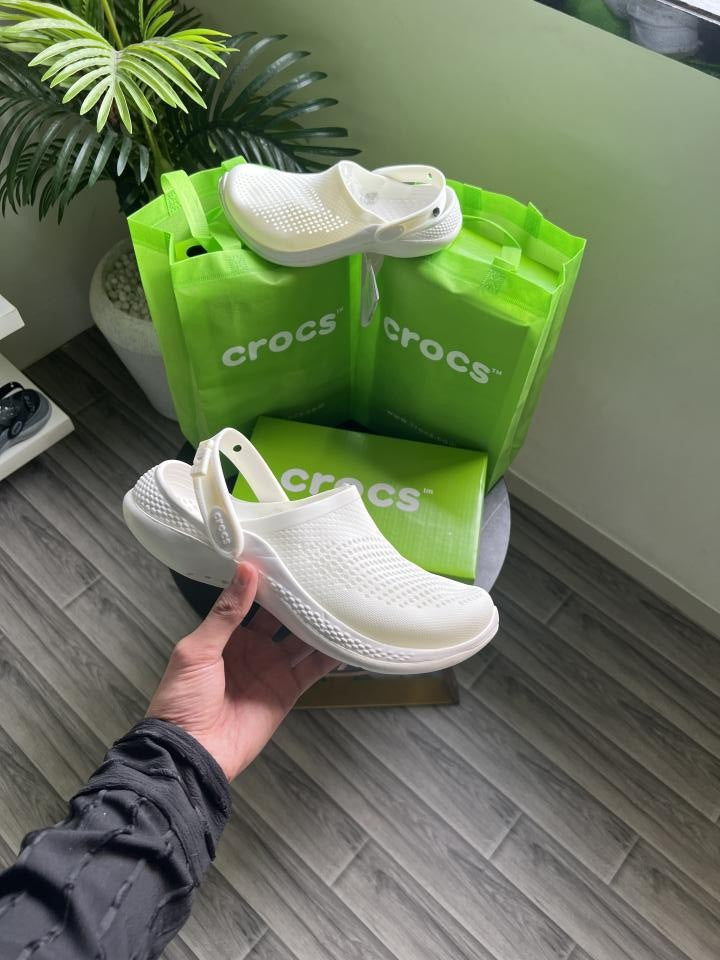 Crocs Literide 360 White With Carry Bag