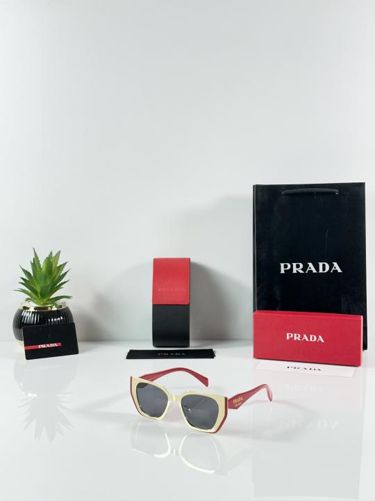 PRADA WMNS 018 Gold Black Red