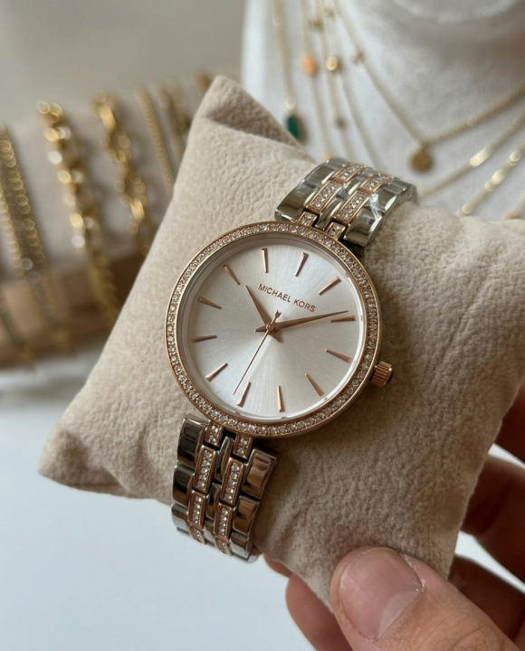 Michael Kors Darci Tuton Rose Gold White