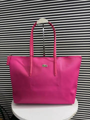 Lacoste Leather Tote Hot Pink Premium With OG Packing