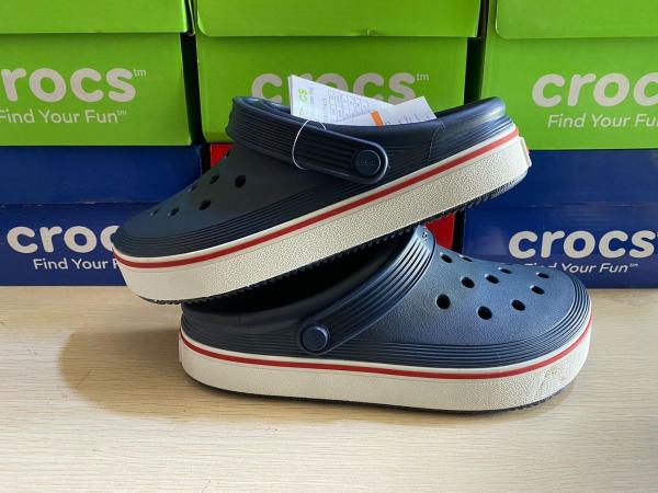 Croccs Off Court Clogs Navy