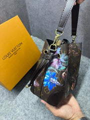 Louis Vuitton All BB Bag Monogram Brown Eden collection Floral Pattern Monogram With OG Box Dust Cover & Carry Bag 60429 Old Flower Pattern