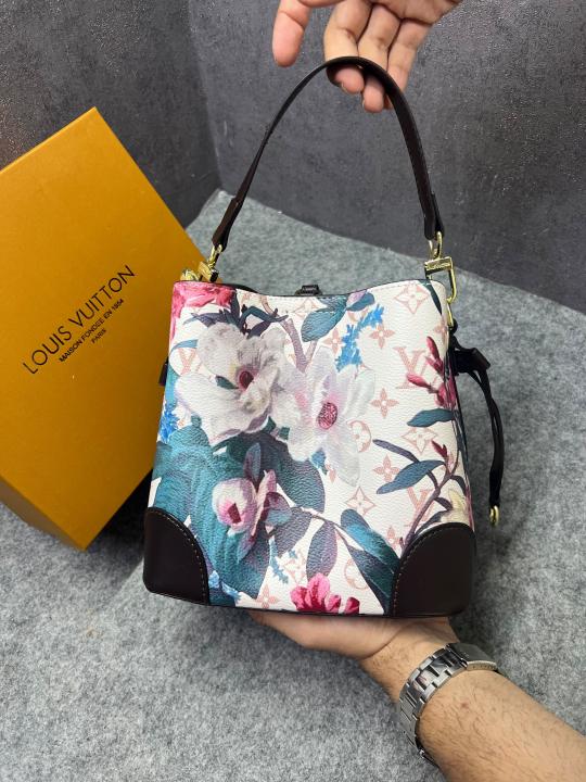 Louis Vuitton All BB Bag Monogram White Eden collection Floral Pattern Monogram With OG Box Dust Cover & Carry Bag 60429 White Flowers