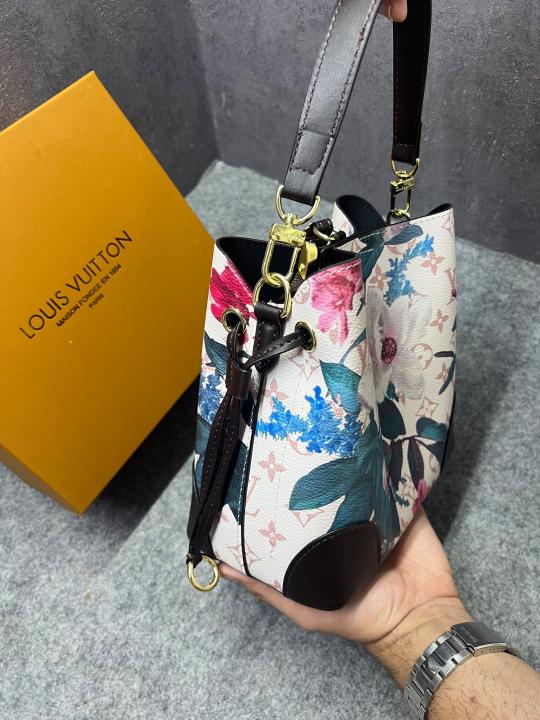 Louis Vuitton All BB Bag Monogram White Eden collection Floral Pattern Monogram With OG Box Dust Cover & Carry Bag 60429 White Flowers
