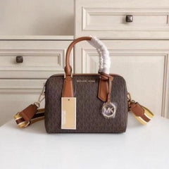 MICHAEL  KORS BOSTON HANDBAG WITH OG BOX AND DUST BAG PREMIUM QUALITY (BIEGE BROWN) 1601