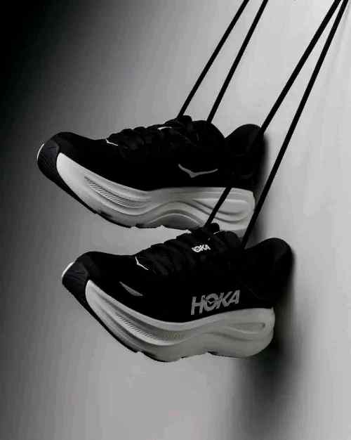 Hoka Bondi 9 Black White