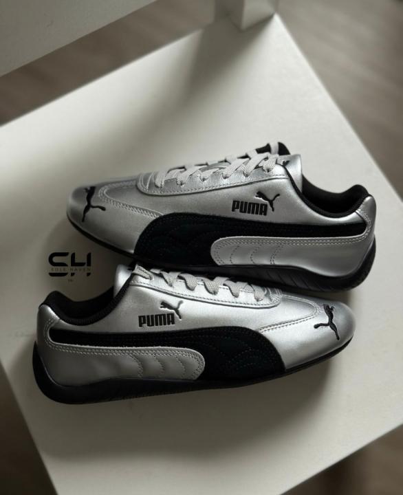 PUMA SPEEDCAT METALLIC SILVER BLACK