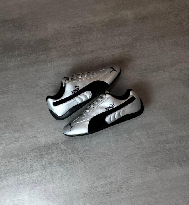 PUMA SPEEDCAT METALLIC SILVER BLACK
