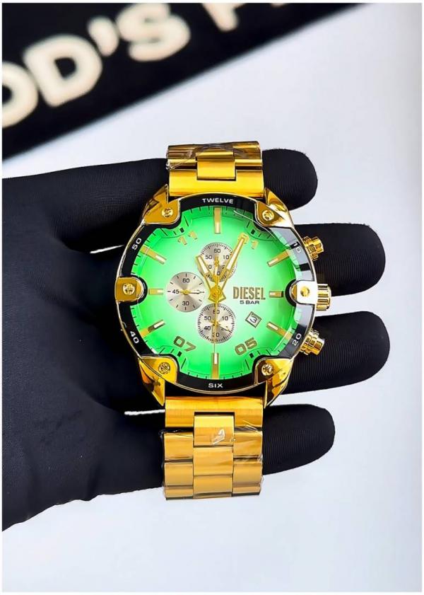 Diesel Spiked gold green