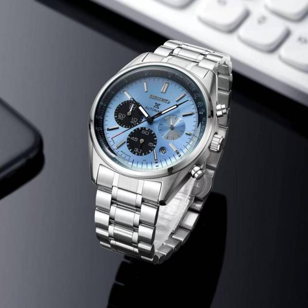 Seiko Prospex Chronograph Silver ky blue
