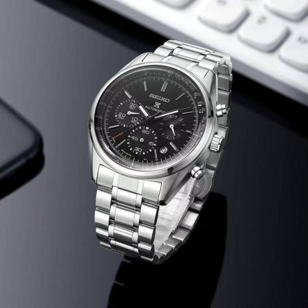 Seiko Prospex Chronograph Silver Black