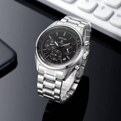 Seiko Prospex Chronograph Silver Black