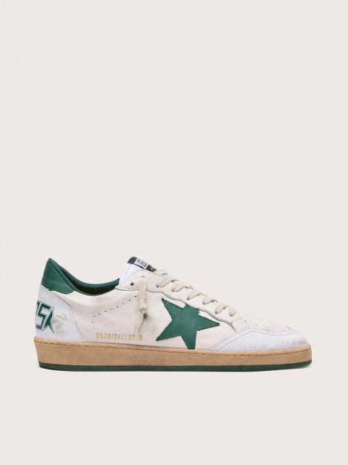 Golden Goose Ballstar White Green Sneakers