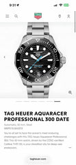 Tag Heuer aquaracer professional 300m date automatic