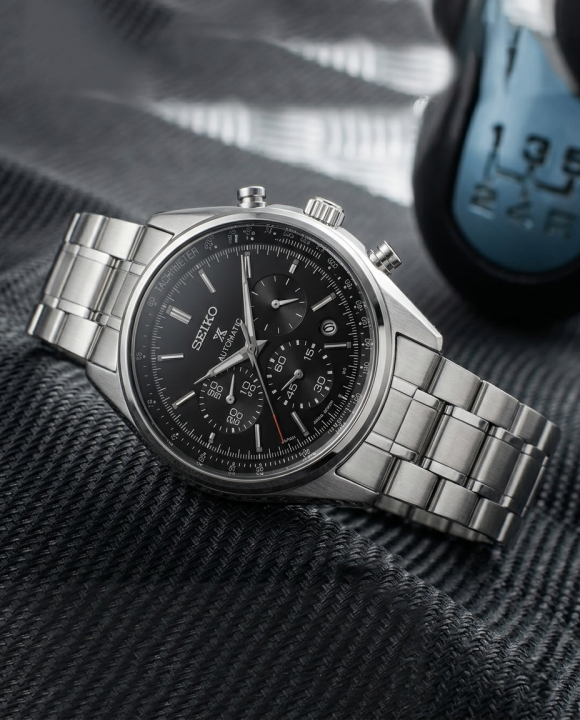 Seiko Prospex Chronograph Silver Black