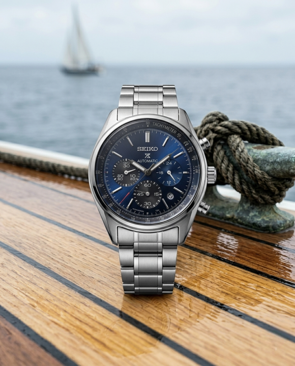 Seiko Prospex Chronograph Silver Blue