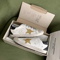 Golden Goose Gold White Black