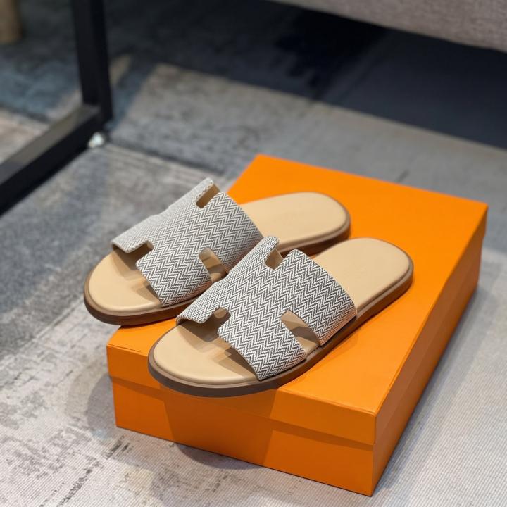 Hermes Izmir Premium Sandal Beige line