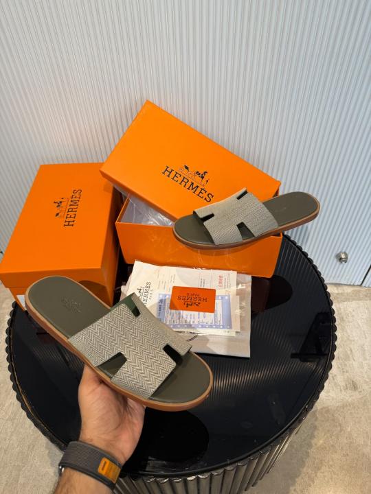Hermes Izmir Premium Sandal Black Green