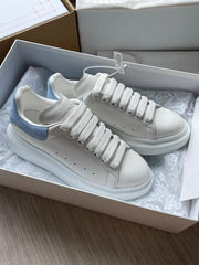 WMN Alexander  McQueen White Blue Sneakers Premium Quality With Og Box And All Accesories