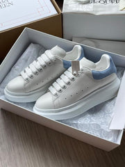 WMN Alexander  McQueen White Blue Sneakers Premium Quality With Og Box And All Accesories