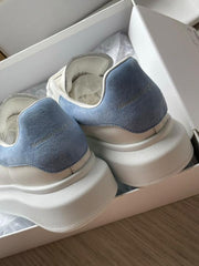 WMN Alexander  McQueen White Blue Sneakers Premium Quality With Og Box And All Accesories