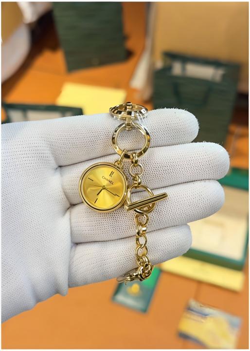 Chanel Tem Full Gold J1387