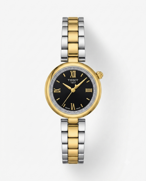 Tissot Desir Two Tone Gold Black Dail