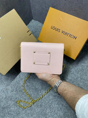 Louis Vuitton Twist MM Bag Crafted Epi Leather Sling Chain Strap With OG Double Dust Cover & Carry Bag Black 43662