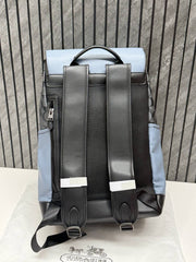Coach CB 0581 Black Blue Black Track Backpack With DustCover & CarryBag