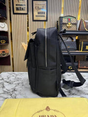 Prada New Saffiano Re Nylon Unisex Backpack With Dust Bag (2025-Black)