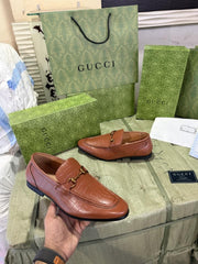 Gucci Jordaan Crocodile Loafers brown 1511