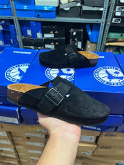 Birkenstock Boston Black Suede 1909