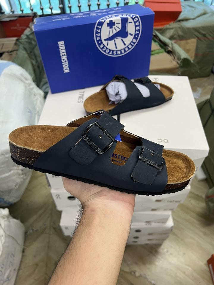 Birkenstock Arizona Blue leather softy