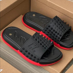Louboutin take it easy slides black