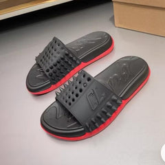 Louboutin take it easy slides black