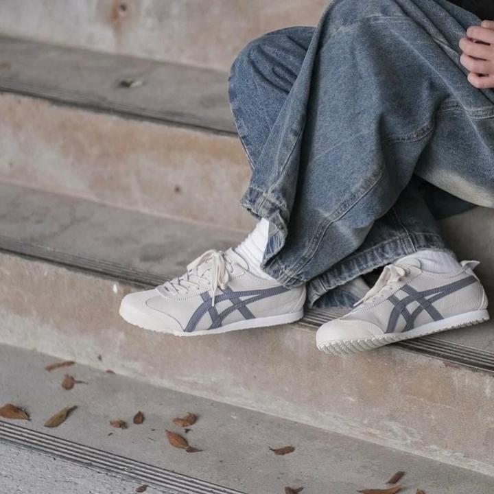 WMN Onitsuka Tiger MEXICO 66 Unisex Leather Low Top Grey