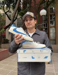 Semi UA Travis scot x nike air jordan 1 low fragment heat OG BOX