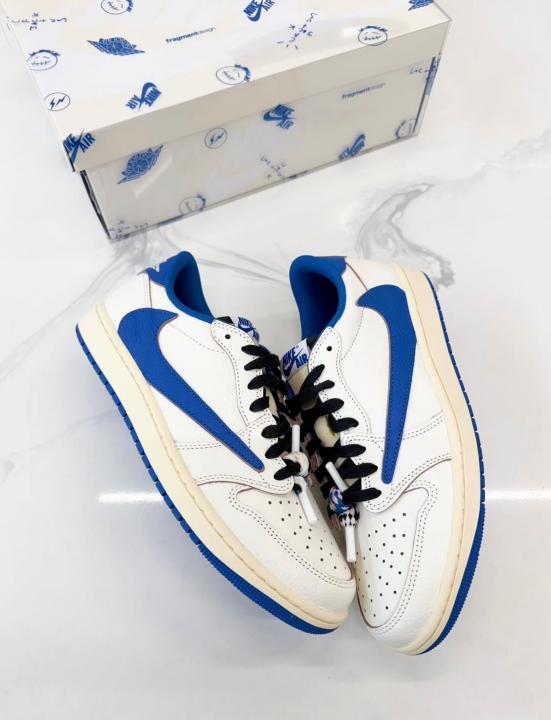 Semi UA Travis scot x nike air jordan 1 low fragment heat OG BOX