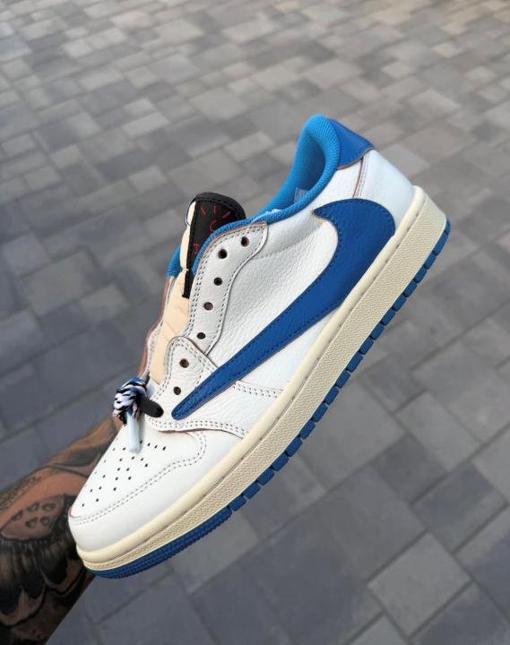 Semi UA Travis scot x nike air jordan 1 low fragment heat OG BOX