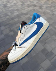 Semi UA Travis scot x nike air jordan 1 low fragment heat OG BOX