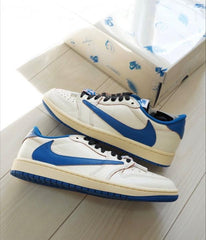 Semi UA Travis scot x nike air jordan 1 low fragment heat OG BOX