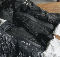 Semi UA Travis Scott X Air Jordan 1 Low OG Black Phantom With Full Kit