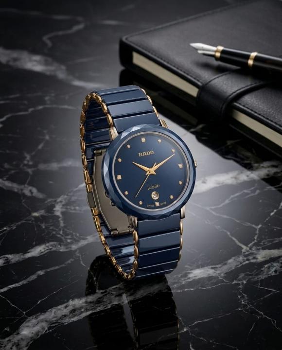 Rado Centrix Jubil blue single dimond
