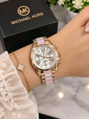 MK Bradshaw Rose gold white for her womens girls F167