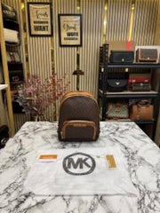Michael Kors Jaycee Premium Quality Bagpack With Dust Bag Coffee Brown V-22M07