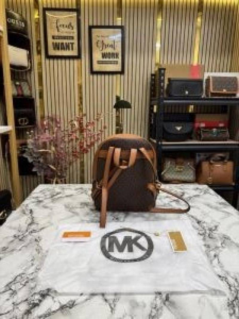 Michael Kors Jaycee Premium Quality Bagpack With Dust Bag Coffee Brown V-22M07